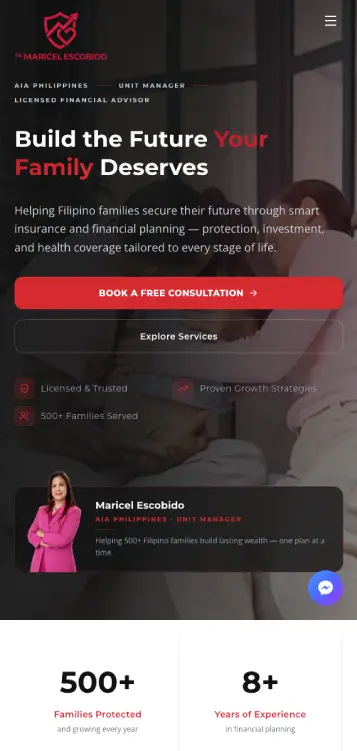Dumlao & Co. Marketing — mobile showcase layout one